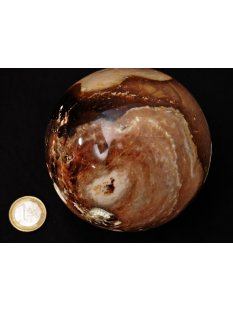 K100.12 Opal braun Kugel Madagaskar 1070 g D 95 mm