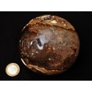 K100.12 Opal braun Kugel Madagaskar 1070 g D 95 mm