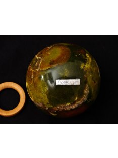 K100.18 Opal gr&uuml;n Kugel poliert Madagaskar 1423 g D...