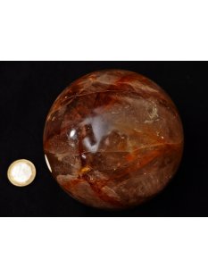 K100.17 H&auml;matit Quarz Kugel poliert D: 100 mm...