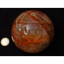 K100.17 H&auml;matit Quarz Kugel poliert D: 100 mm original Madagaskar 1482 g