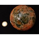 K100.22 Calcit orange Kugel poliert D: 100 mm 1493 g