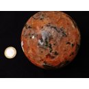 K100.22 Calcit orange Kugel poliert D: 100 mm 1493 g