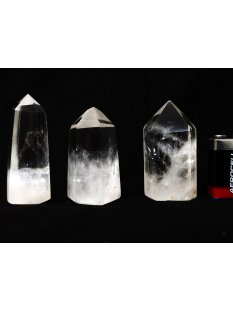 BKLOT.02= 14 St. Bergkristall Prismen 1A Qualit&auml;t mit verschiedenen Einschl&uuml;ssen 40 - 80 mm lang LOT = 1 kg