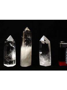 BKLOT.02= 14 St. Bergkristall Prismen 1A Qualit&auml;t mit verschiedenen Einschl&uuml;ssen 40 - 80 mm lang LOT = 1 kg