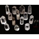 BKLOT.02= 14 St. Bergkristall Prismen 1A Qualit&auml;t mit verschiedenen Einschl&uuml;ssen 40 - 80 mm lang LOT = 1 kg