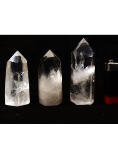 BKLOT.03= 18 St.Bergkristall Prismen 1A Qualit&auml;t mit verschiedenen Einschl&uuml;ssen 40 - 80 mm lang LOT = 1 kg