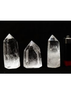 BKLOT.03= 18 St.Bergkristall Prismen 1A Qualit&auml;t mit verschiedenen Einschl&uuml;ssen 40 - 80 mm lang LOT = 1 kg