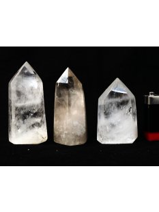 BKLOT.04= 15 St.Bergkristall Prismen 1A Qualit&auml;t mit verschiedenen Einschl&uuml;ssen 40 - 80 mm lang LOT = 1 kg