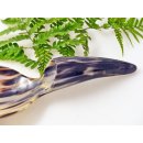 Horn Sch&ouml;pfl&ouml;ffel Reisl&ouml;ffel Afrika Griff in Naturform poliert 26 cm = Code E