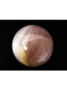 KrQ192 Rosenquarz Kugel  poliert D: 80 mm original Madagaskar 745 g