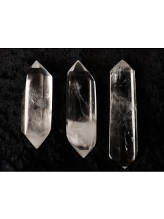 1 St&uuml;ck aus Lot Bergkristall Prismen Doppelender Madagaskar 1A Qualit&auml;t 71 - 90 g L 65 - 110 mm