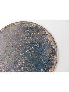 1 St&uuml;ck Ammonit PlatteTeller Untersetzer D 26 cm aus Ammoniten montiert