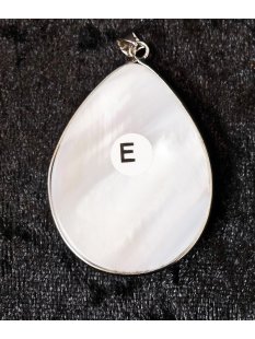 Perlmutt Anh&auml;nger echt Abalone Tropfen gew&ouml;lbt...
