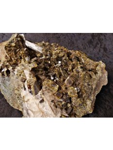 TV01 Turmalin Verdelith Formation Stufe 2450 g dicht gepackte Kristalle