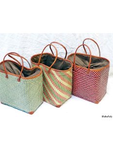Rabane / Rattan Korb Frezy ohne Innenfutter Farbmix 38 cm...