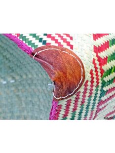 Rabane / Rattan Korb Frezy ohne Innenfutter Farbmix 38 cm = Code gelb