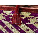 Rabane / Rattan Korb Frezy ohne Innenfutter Farbmix 38 cm = Code gelb