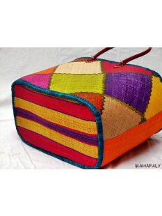 Raffia Bast Raphia Korb Rhombus 40 cm = Code gr&uuml;n