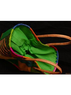 Raffia Bast Raphia Korb Rhombus 40 cm = Code gr&uuml;n