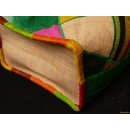 Raffia Bast Raphia Korb Rhombus 40 cm = Code gr&uuml;n