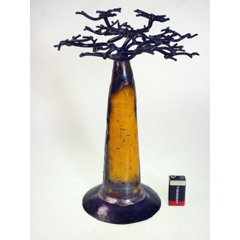 1 St&uuml;ck &Ouml;lfass Blech Deko Baobab 28 - 30 cm Preiscode H