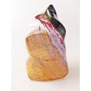 JaS66 Skulptur Freeform Flamme polychromer Madagaskar Jaspis 12 cm 760 g