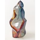 JaS65 Skulptur Freeform Flamme polychromer Madagaskar Jaspis 12 cm 470 g