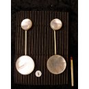 1 Paar Designer Ohrstecker 40 mm Perlmutt auf Messing vergoldet Lailah No.01