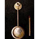 1 Paar Designer Ohrstecker 40 mm Perlmutt auf Messing vergoldet Lailah No.01