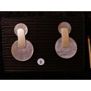 1 Paar Designer Ohrstecker 75 mm Perlmutt auf Messing vergoldet Lailah No.02