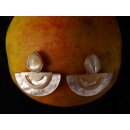 1 Paar Designer Ohrstecker 30 mm Perlmutt auf Messing vergoldet Lailah No.03