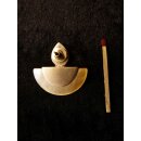 1 Paar Designer Ohrstecker 30 mm Perlmutt auf Messing vergoldet Lailah No.03