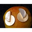 1 Paar Designer Ohrstecker D 45 mm Perlmutt auf Messing vergoldet Lailah No.05