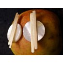 1 Paar Designer Ohrstecker 60 mm Perlmutt auf Messing vergoldet Lailah No.06