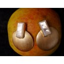1 Paar Designer Ohrstecker 50 mm Perlmutt auf Messing vergoldet Lailah No.07