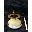 1 Paar Designer Ohrstecker 60 mm Perlmutt auf Messing vergoldet Lailah No.08