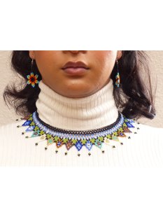 Embera Glasperlenschmuck Kette im Boho-Ibiza Stil No.01 =...
