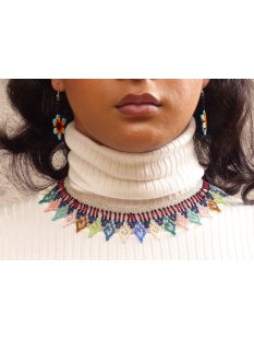Embera Glasperlenschmuck Kette im Boho-Ibiza Stil No.02 =...