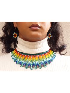 Embera Glasperlenschmuck Kette im Boho-Ibiza Stil No.06 =...