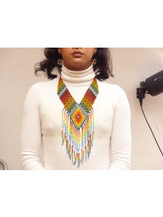 Embera Glasperlenschmuck Kette im Boho-Ibiza Stil No.11 =...