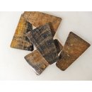 5 x Hornplatten antik braun 50 x 30 x 5 mm No.02