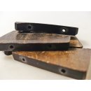 5 x Hornplatten antik braun 50 x 30 x 5 mm No.02