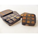 5 x Hornplatten  Karomuster 35 x 30  x 5 mm No.05