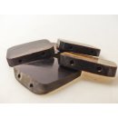 5 x Hornplatten  Karomuster 35 x 30  x 5 mm No.05