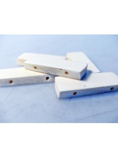 5 x Knochenplatten hell 50 x 20  x 5 mm No.06