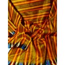 Schal aus Alpaka Wolle handgewebt  in Kolumbien BIO 170 x 60 cm No. 06 orange