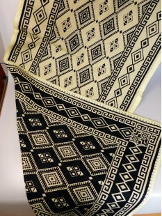 Kolumbien Tischl&auml;ufer Schaf- und Baumwolle 150 x 50 cm beidseitig nutzbar handgewebt