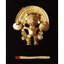 Replik 03 Anh&auml;nger kosmologische Figur Goldmuseum Bogota 75 x 35 mm