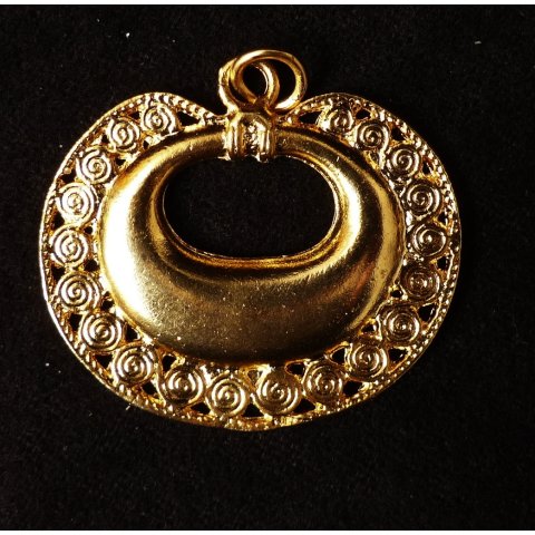 Replik 05 Anh&auml;nger kosmologische Figur Goldmuseum Bogota 75 x 35 mm